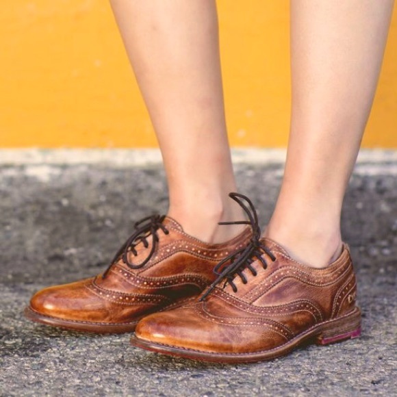 Bed Stu Shoes - Bed Stu Lita Leather Wingtip Oxford